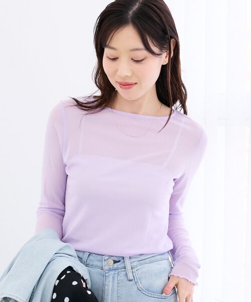 le.coeur blanc / ルクールブラン カットソー | シアークルーネックプルオーバー | 詳細5