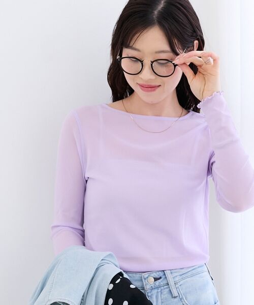 le.coeur blanc / ルクールブラン カットソー | シアークルーネックプルオーバー | 詳細6