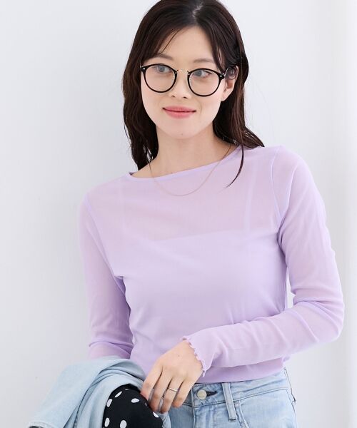 le.coeur blanc / ルクールブラン カットソー | シアークルーネックプルオーバー | 詳細7