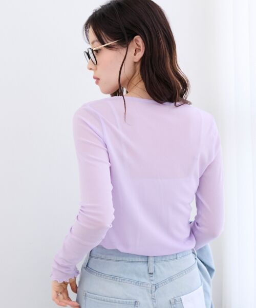 le.coeur blanc / ルクールブラン カットソー | シアークルーネックプルオーバー | 詳細9