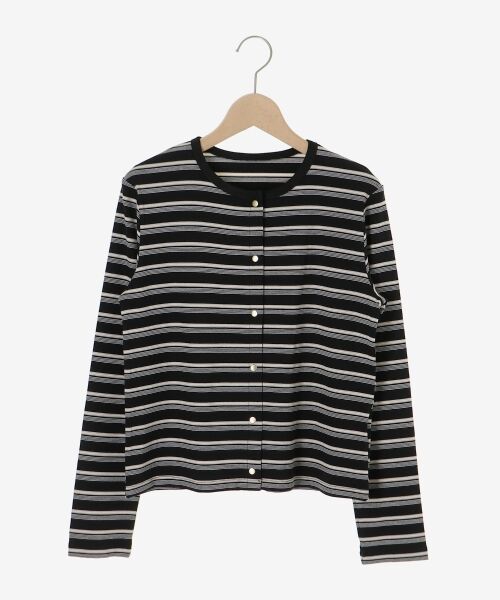 le.coeur blanc / ルクールブラン カーディガン・ボレロ | マルチボーダーリブカーデ | 詳細28