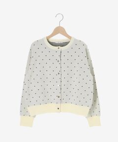 le.coeur blanc / ルクールブラン カーディガン・ボレロ | ドットジャガードニットカーディガン