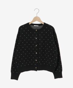 le.coeur blanc / ルクールブラン カーディガン・ボレロ | ドットジャガードニットカーディガン