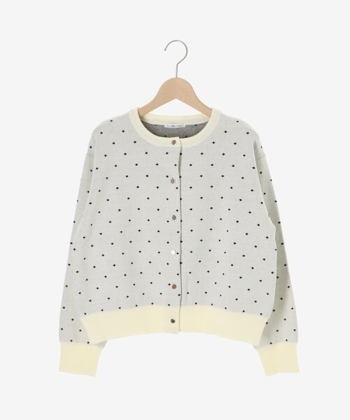 le.coeur blanc / ルクールブラン カーディガン・ボレロ | ドットジャガードニットカーディガン | 詳細12