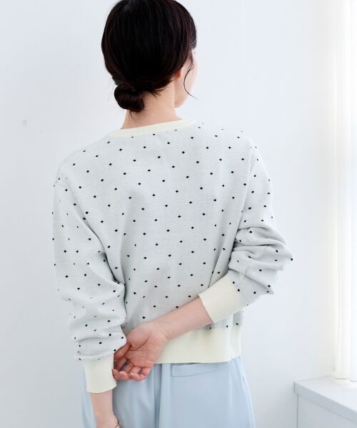 le.coeur blanc / ルクールブラン カーディガン・ボレロ | ドットジャガードニットカーディガン | 詳細20