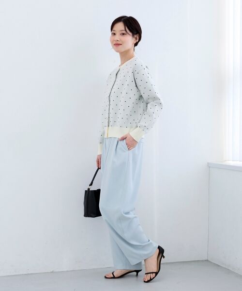 le.coeur blanc / ルクールブラン カーディガン・ボレロ | ドットジャガードニットカーディガン | 詳細23