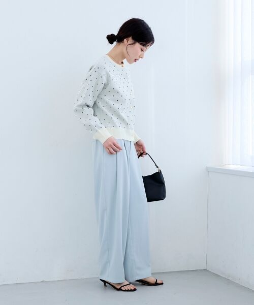 le.coeur blanc / ルクールブラン カーディガン・ボレロ | ドットジャガードニットカーディガン | 詳細24