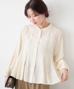 le.coeur blanc / ルクールブラン シャツ・ブラウス | バンドカラーマチ入りブラウス