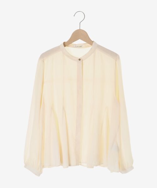 le.coeur blanc / ルクールブラン シャツ・ブラウス | バンドカラーマチ入りブラウス | 詳細1