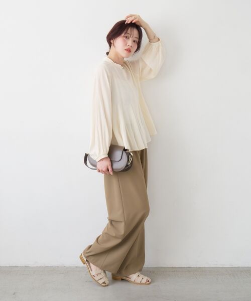 le.coeur blanc / ルクールブラン シャツ・ブラウス | バンドカラーマチ入りブラウス | 詳細13