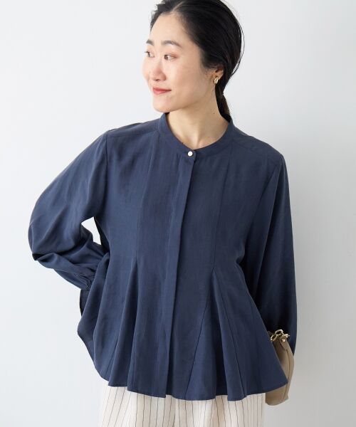 le.coeur blanc / ルクールブラン シャツ・ブラウス | バンドカラーマチ入りブラウス | 詳細16