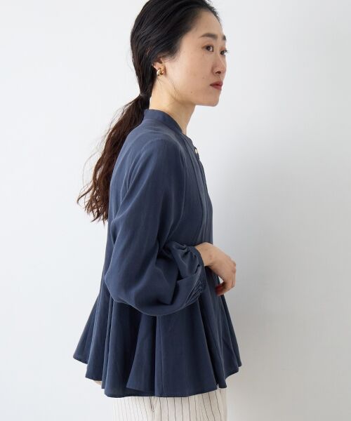 le.coeur blanc / ルクールブラン シャツ・ブラウス | バンドカラーマチ入りブラウス | 詳細19