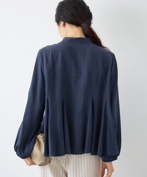 le.coeur blanc / ルクールブラン シャツ・ブラウス | バンドカラーマチ入りブラウス | 詳細20