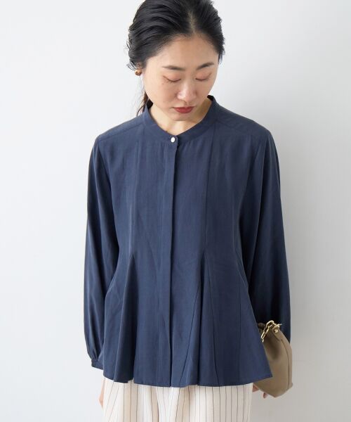 le.coeur blanc / ルクールブラン シャツ・ブラウス | バンドカラーマチ入りブラウス | 詳細23