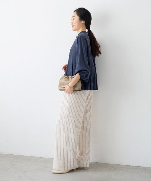 le.coeur blanc / ルクールブラン シャツ・ブラウス | バンドカラーマチ入りブラウス | 詳細27