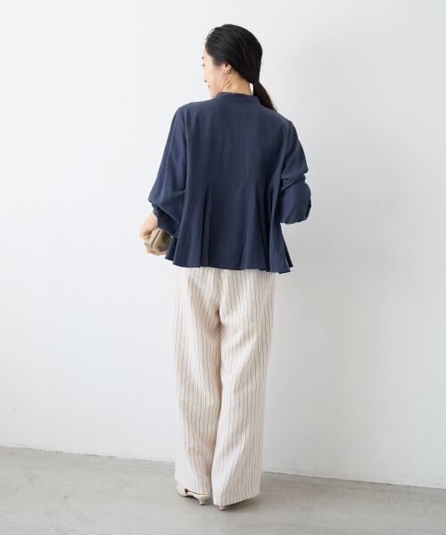 le.coeur blanc / ルクールブラン シャツ・ブラウス | バンドカラーマチ入りブラウス | 詳細28