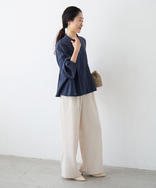 le.coeur blanc / ルクールブラン シャツ・ブラウス | バンドカラーマチ入りブラウス | 詳細29