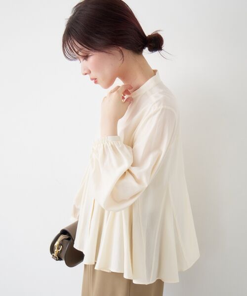 le.coeur blanc / ルクールブラン シャツ・ブラウス | バンドカラーマチ入りブラウス | 詳細4