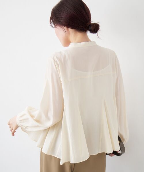 le.coeur blanc / ルクールブラン シャツ・ブラウス | バンドカラーマチ入りブラウス | 詳細5