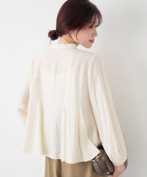 le.coeur blanc / ルクールブラン シャツ・ブラウス | バンドカラーマチ入りブラウス | 詳細6