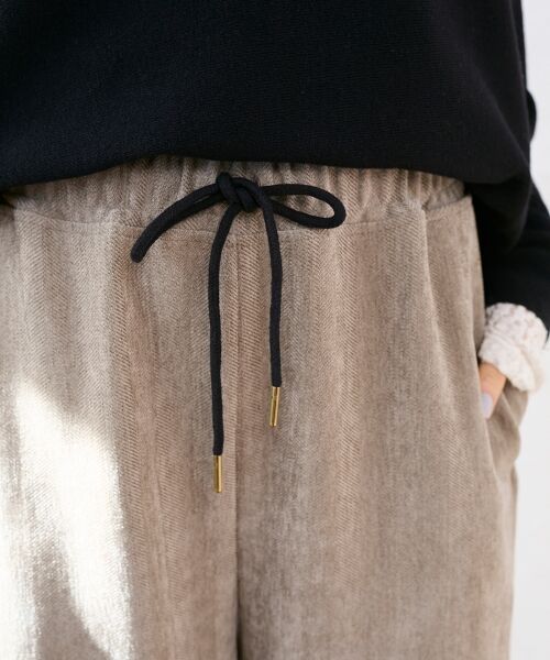 le.coeur blanc / ルクールブラン その他パンツ | ヘリンボーンカーブイージーワイドパンツ | 詳細16