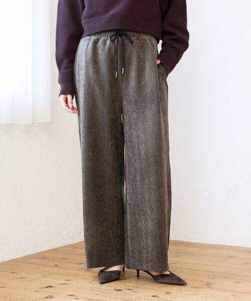 le.coeur blanc / ルクールブラン その他パンツ | ヘリンボーンカーブイージーワイドパンツ | 詳細5