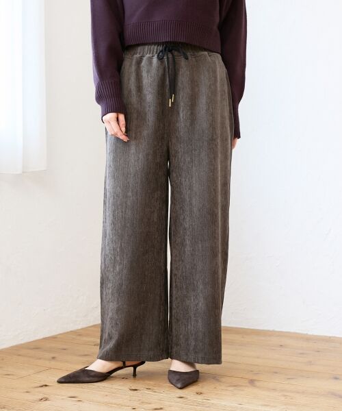 le.coeur blanc / ルクールブラン その他パンツ | ヘリンボーンカーブイージーワイドパンツ | 詳細6