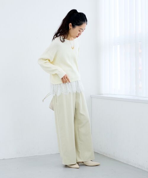 le.coeur blanc / ルクールブラン その他パンツ | ピーチスキンイージーパンツ | 詳細21