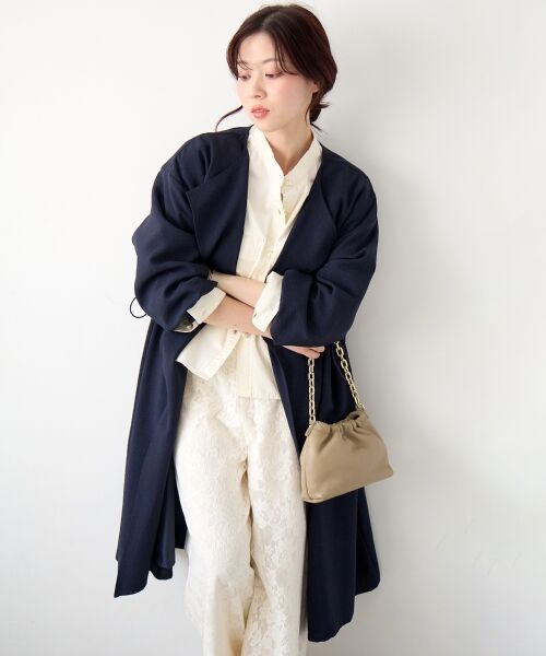 le.coeur blanc / ルクールブラン その他アウター | タンブラーオックスノーカラーコート | 詳細10