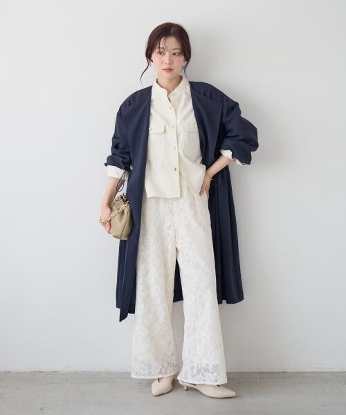 le.coeur blanc / ルクールブラン その他アウター | タンブラーオックスノーカラーコート | 詳細2