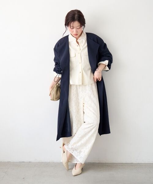 le.coeur blanc / ルクールブラン その他アウター | タンブラーオックスノーカラーコート | 詳細6