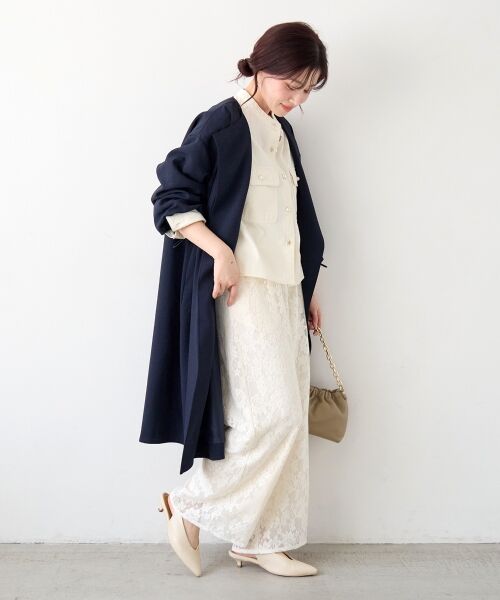 le.coeur blanc / ルクールブラン その他アウター | タンブラーオックスノーカラーコート | 詳細9