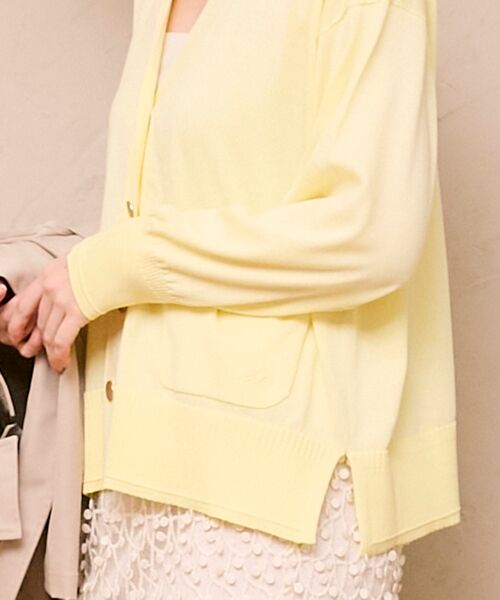 le.coeur blanc / ルクールブラン カーディガン・ボレロ | ウォッシャブル刺繍Vネックカーデ | 詳細22