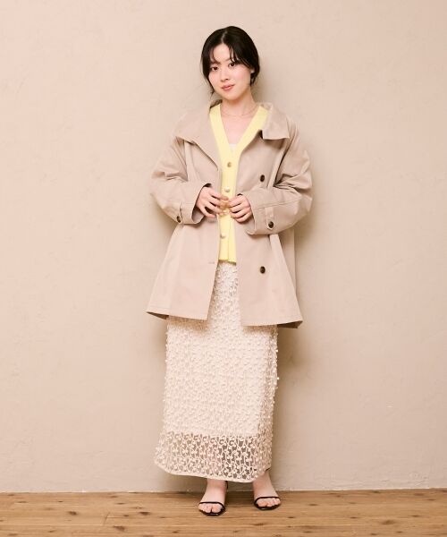 le.coeur blanc / ルクールブラン カーディガン・ボレロ | ウォッシャブル刺繍Vネックカーデ | 詳細29