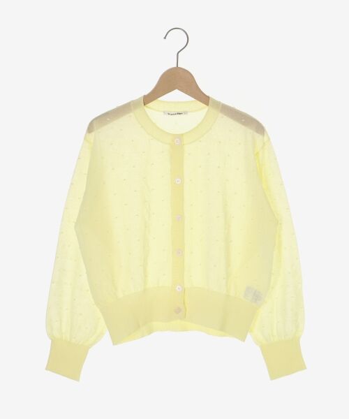 le.coeur blanc / ルクールブラン カーディガン・ボレロ | シアードットクルーカーディガン | 詳細1