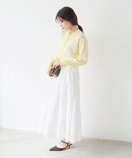 le.coeur blanc / ルクールブラン カーディガン・ボレロ | シアードットクルーカーディガン | 詳細14