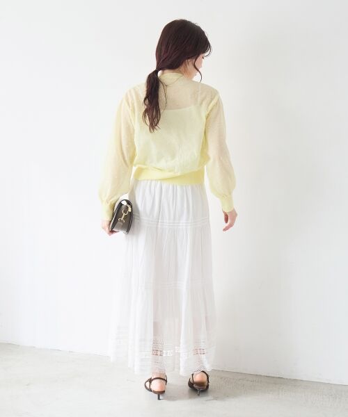 le.coeur blanc / ルクールブラン カーディガン・ボレロ | シアードットクルーカーディガン | 詳細15