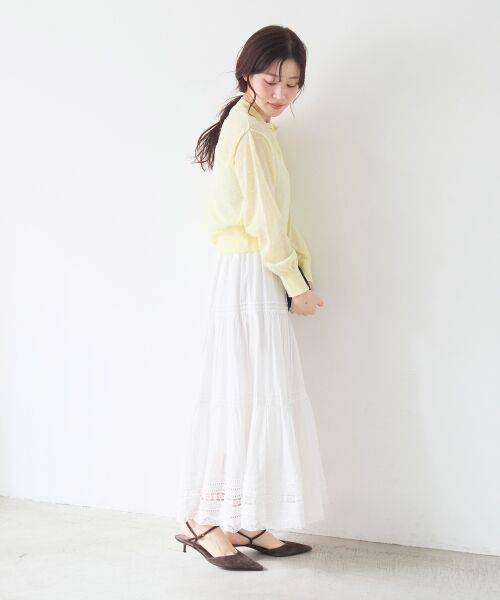 le.coeur blanc / ルクールブラン カーディガン・ボレロ | シアードットクルーカーディガン | 詳細16