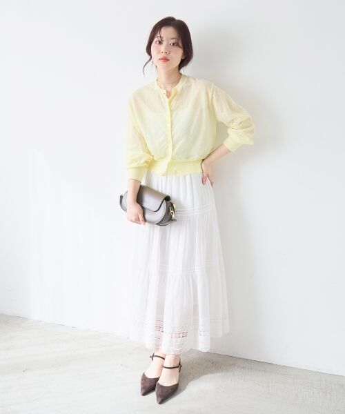 le.coeur blanc / ルクールブラン カーディガン・ボレロ | シアードットクルーカーディガン | 詳細17