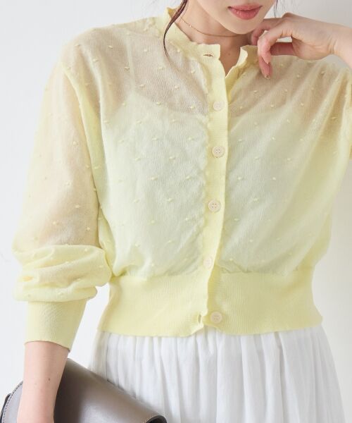 le.coeur blanc / ルクールブラン カーディガン・ボレロ | シアードットクルーカーディガン | 詳細2