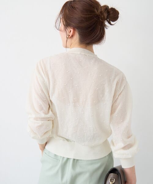 le.coeur blanc / ルクールブラン カーディガン・ボレロ | シアードットクルーカーディガン | 詳細22