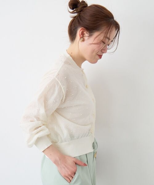 le.coeur blanc / ルクールブラン カーディガン・ボレロ | シアードットクルーカーディガン | 詳細23