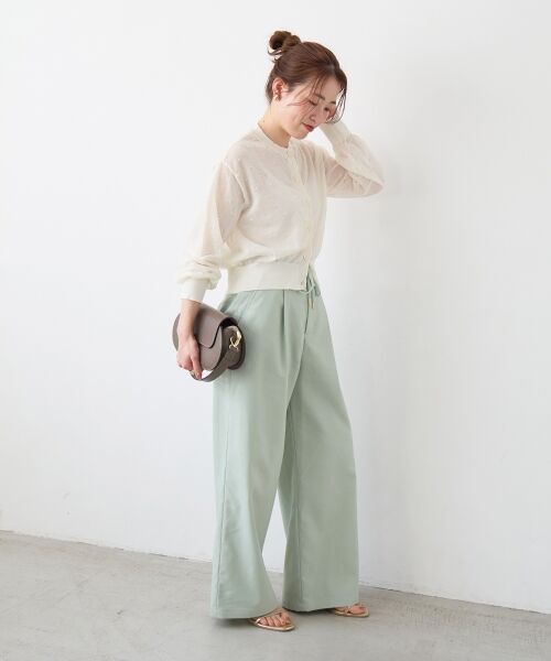 le.coeur blanc / ルクールブラン カーディガン・ボレロ | シアードットクルーカーディガン | 詳細25