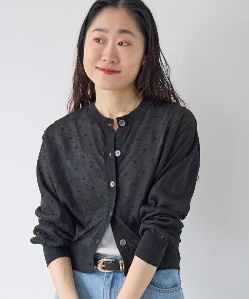 le.coeur blanc / ルクールブラン カーディガン・ボレロ | シアードットクルーカーディガン | 詳細30