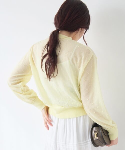 le.coeur blanc / ルクールブラン カーディガン・ボレロ | シアードットクルーカーディガン | 詳細8