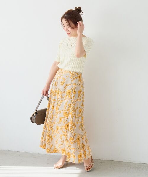 le.coeur blanc / ルクールブラン ニット・セーター | ボートネックハーフスリーブリブニット | 詳細8