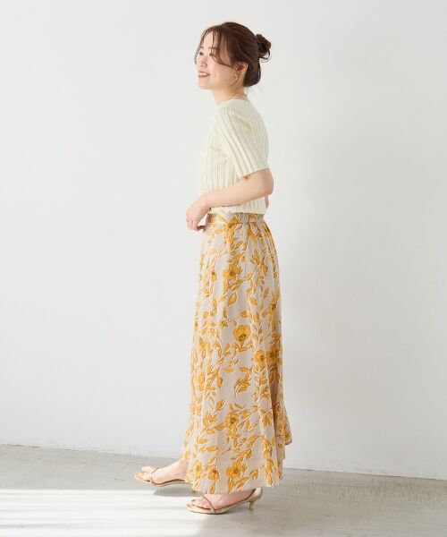 le.coeur blanc / ルクールブラン ニット・セーター | ボートネックハーフスリーブリブニット | 詳細9