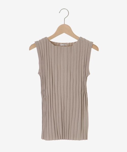 le.coeur blanc / ルクールブラン ニット・セーター | ボートネックノースリリブニット | 詳細12