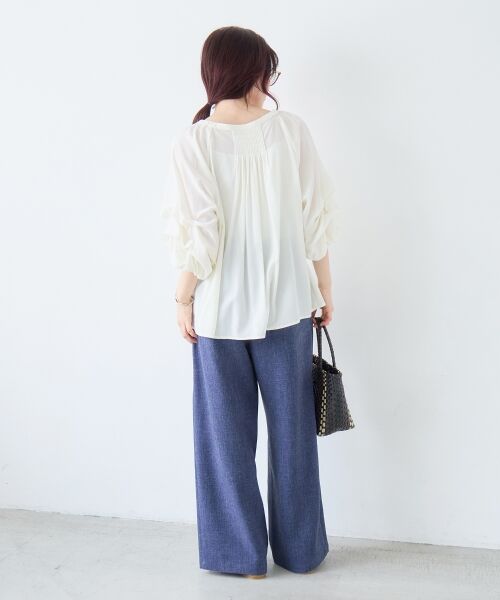 le.coeur blanc / ルクールブラン シャツ・ブラウス | タックスリーブブラウス | 詳細14