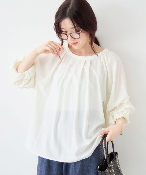 le.coeur blanc / ルクールブラン シャツ・ブラウス | タックスリーブブラウス | 詳細2
